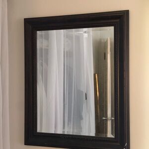 Elegant Black Framed Wall Mirror